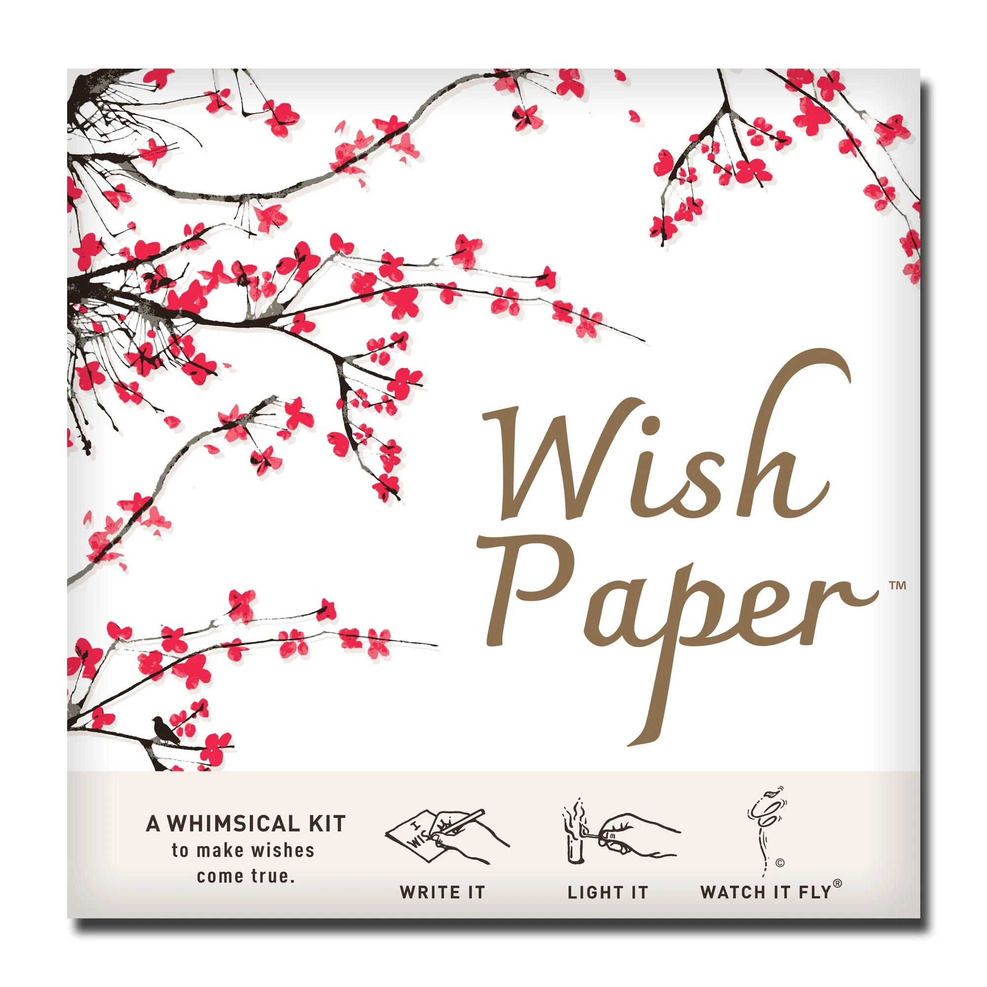 Flying Wish Paper® Cherry Blossom – intention paper + accessories
