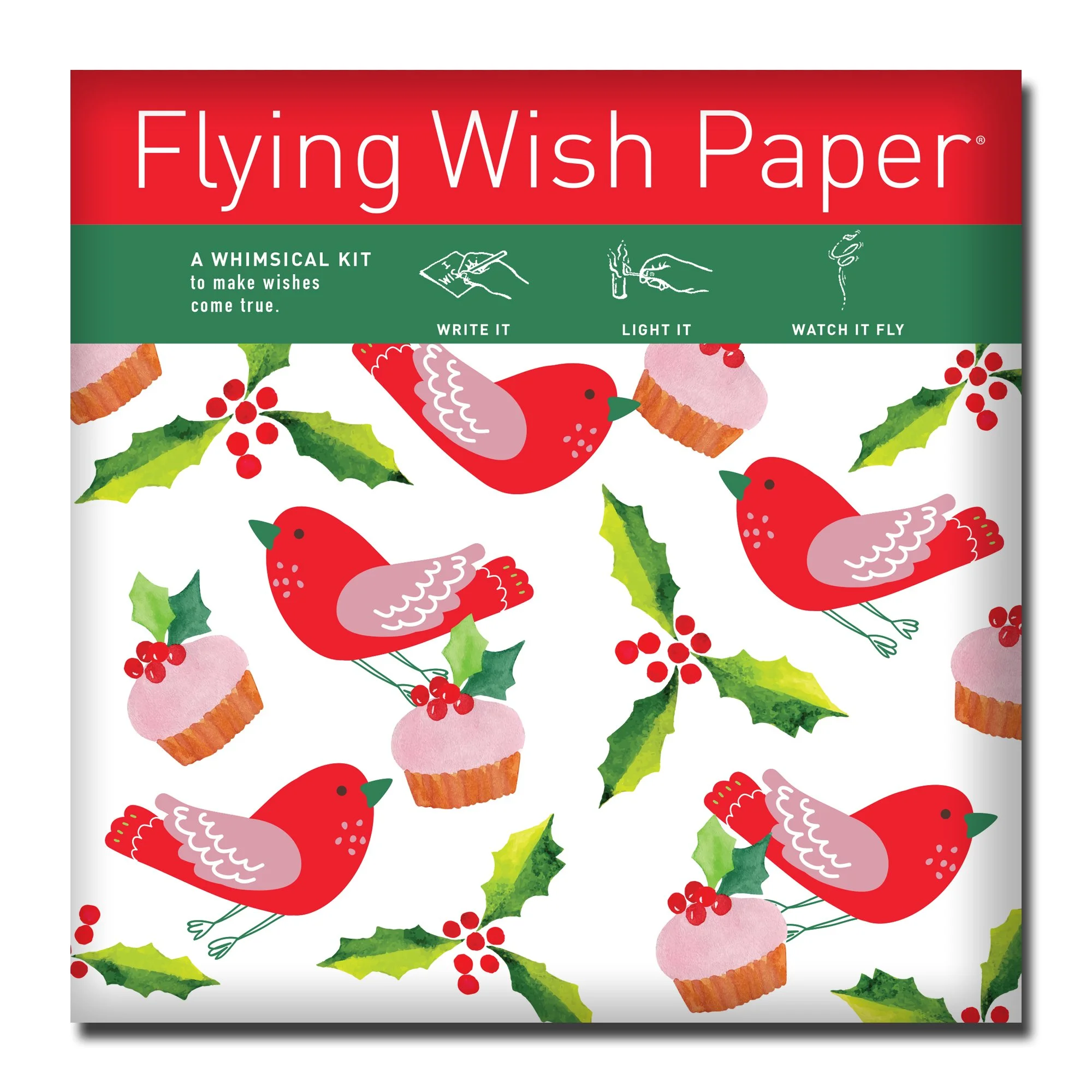 Flying Wish Paper® CHRISTMAS CAKES Large Kit | Sweet Holiday Party Magic for 50