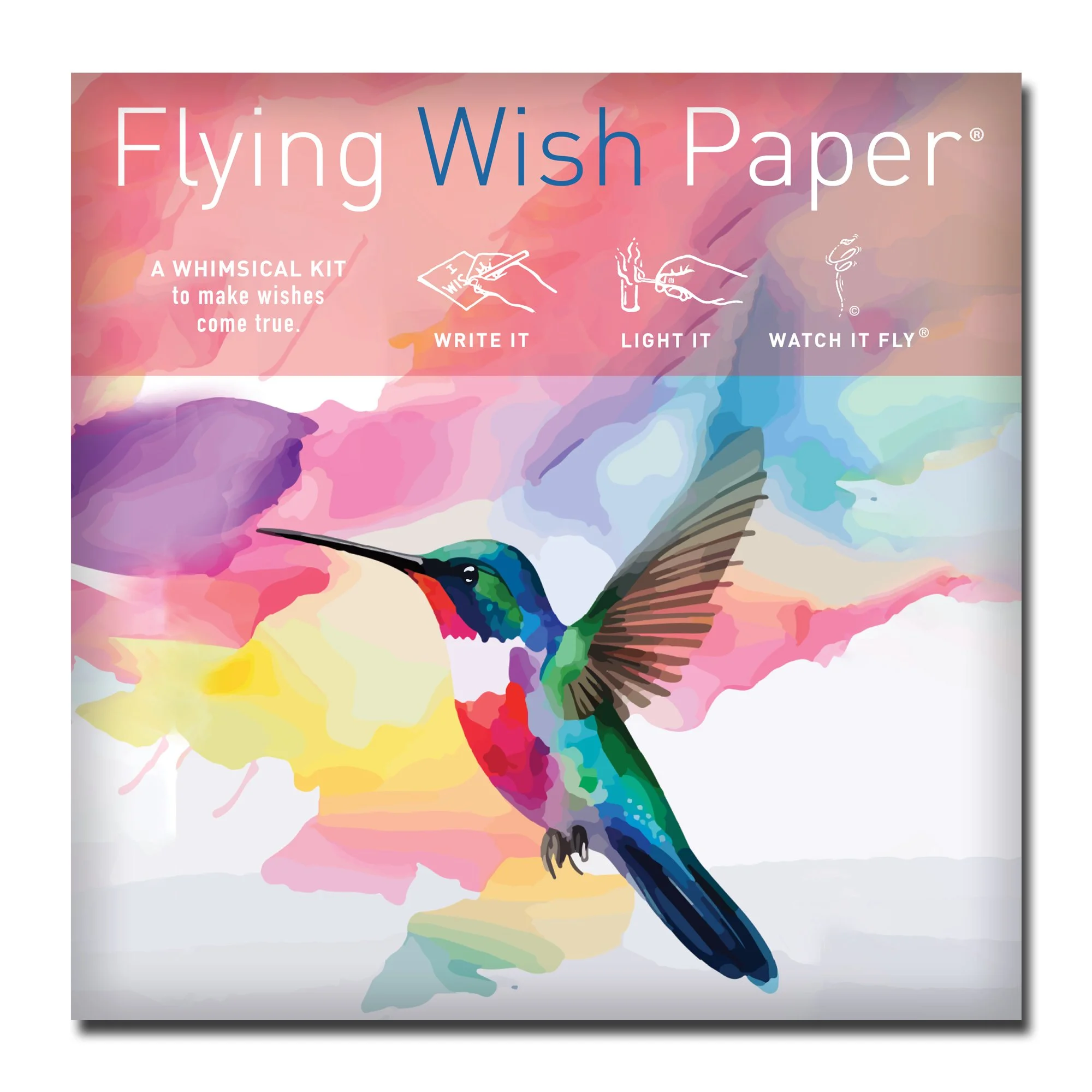 Flying Wish Paper® HUMMINGBIRD Standard Mini WISHING KIT™