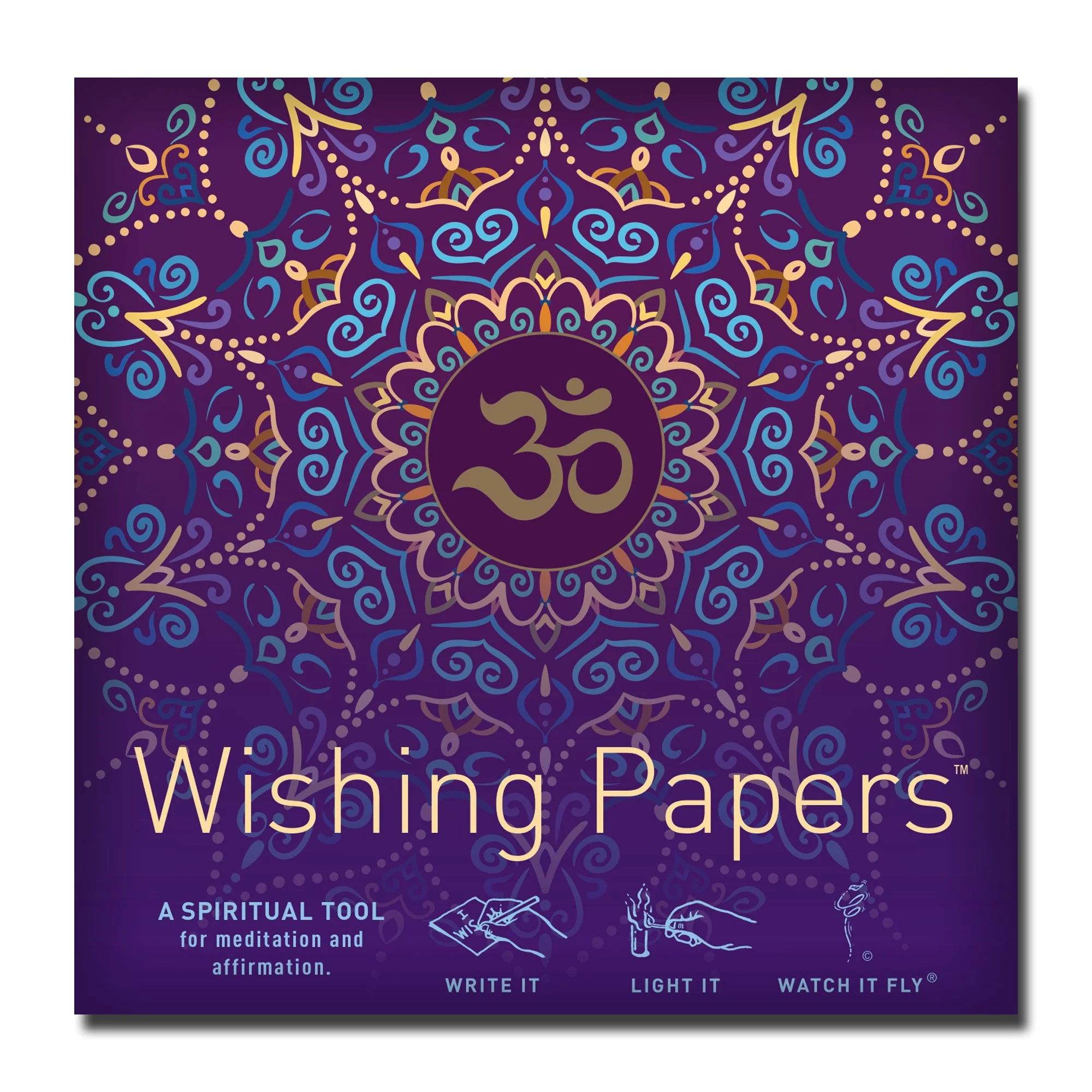 WISHING PAPERS™ Purple OM – intention papers + accessories