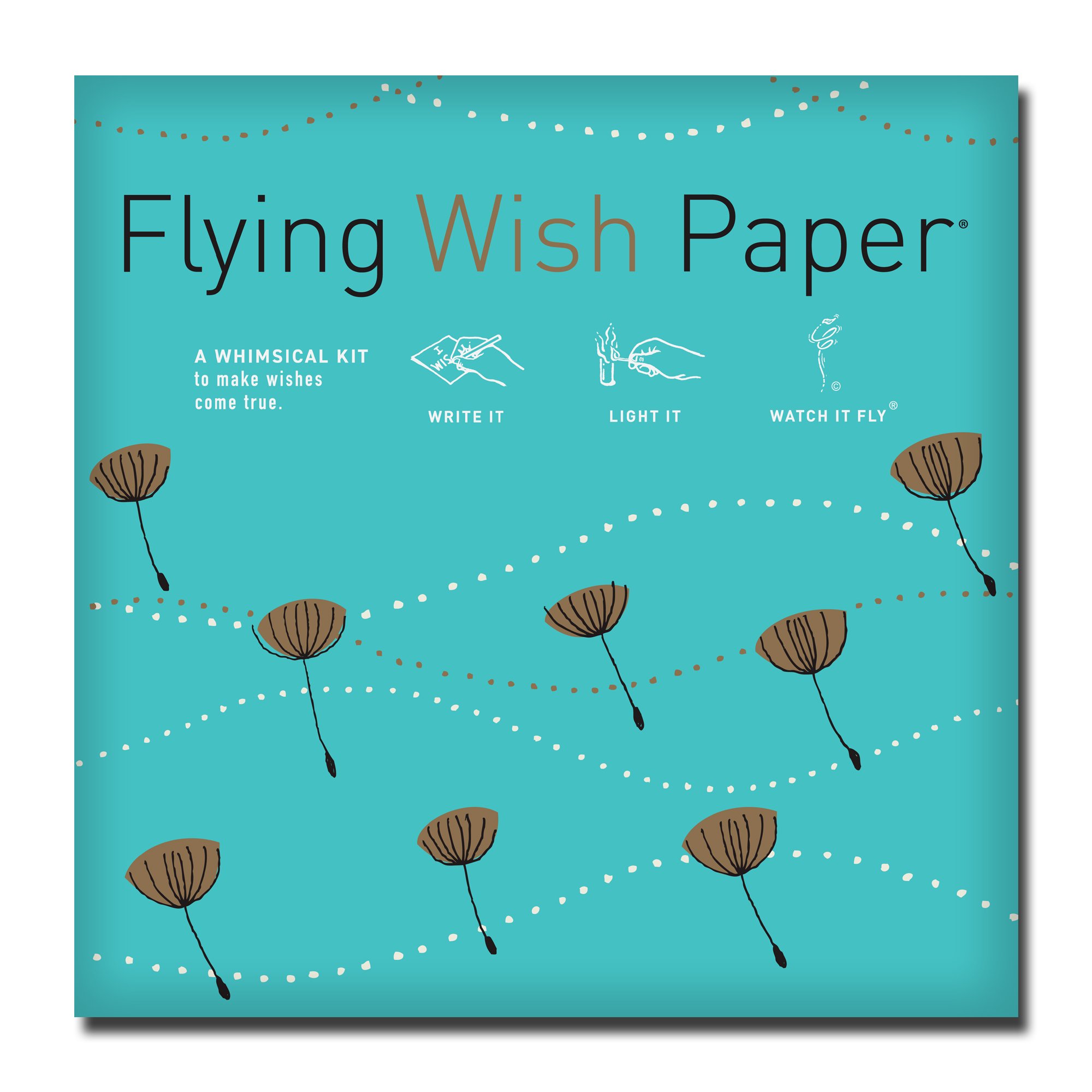 Flying Wish Paper® PUFFS Large Kit | Dandelion Dreams for 50 Wishers