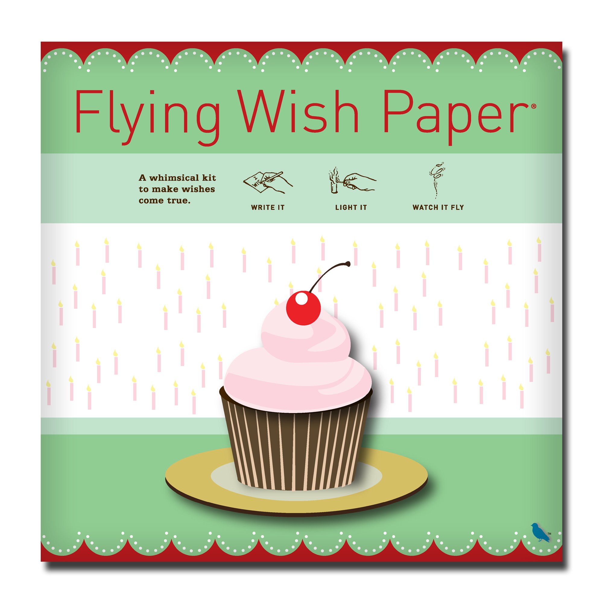 Flying Wish Paper® BIRTHDAY CUPCAKE Large Kit | Party-Sized Wishes Without the Sugar Crash