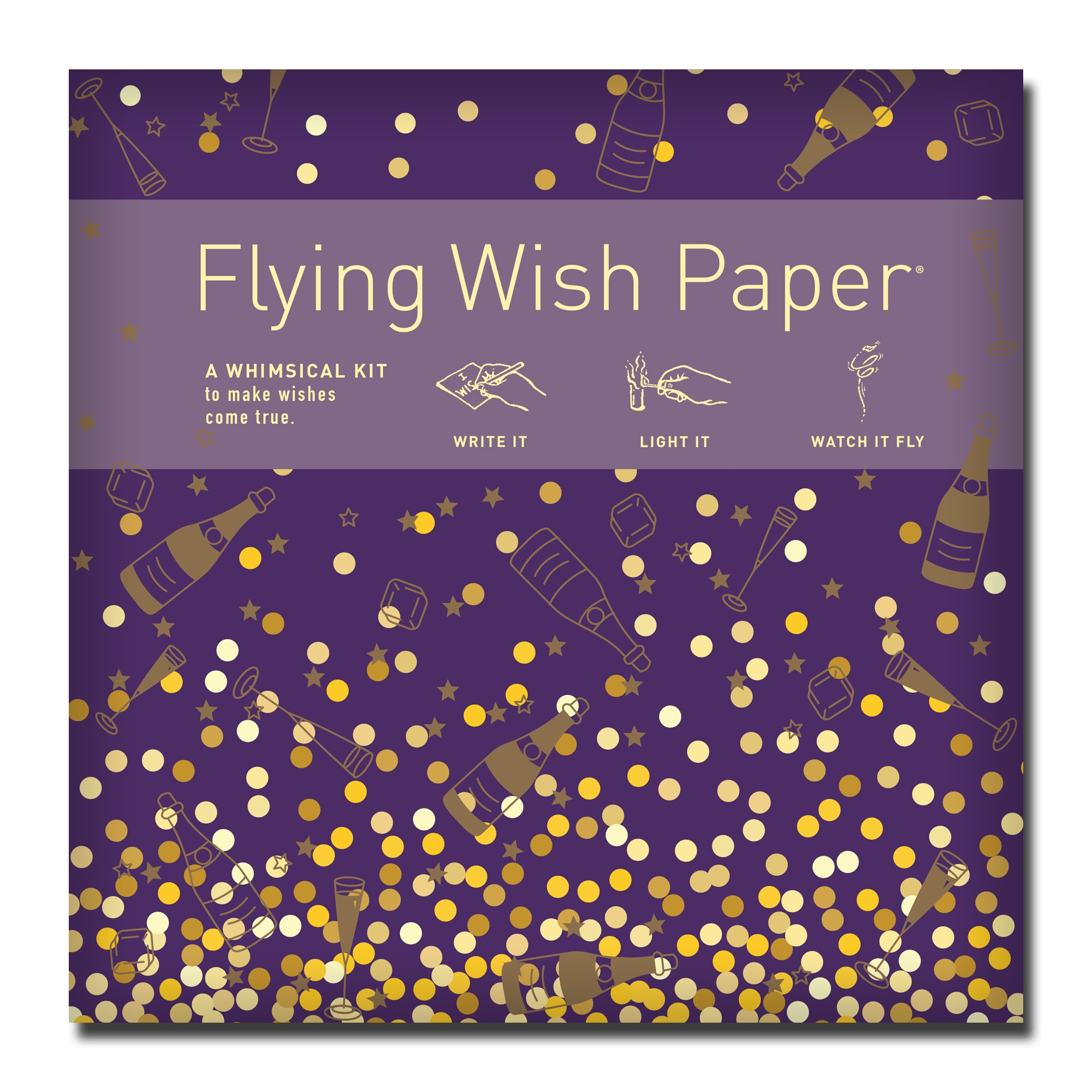 Flying Wish Paper® CHAMPAGNE DREAMS Large Kit | Bubbly Wishes for 50 VIPs