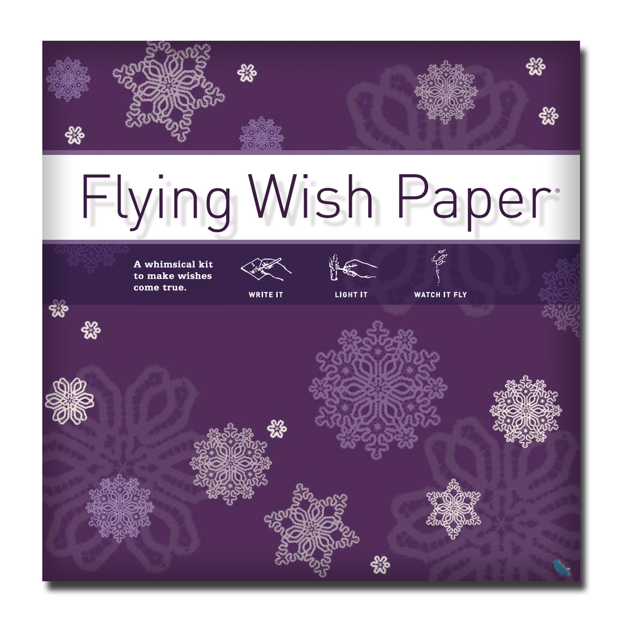 Flying Wish Paper® PURPLE SNOW Large Kit | Mystical Winter Ceremony for 50